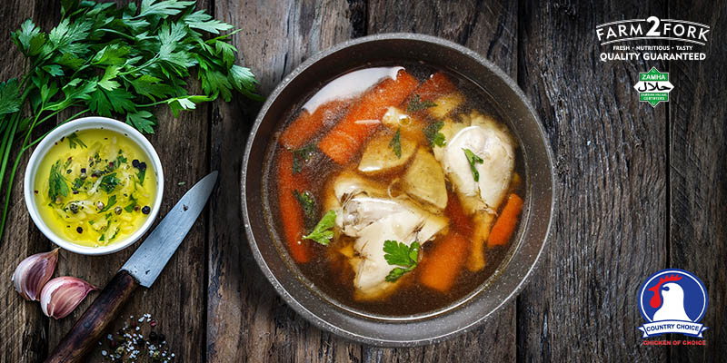 Mum's chicken soup in a bowl | Country Choice Chicken Assorted chicken pack